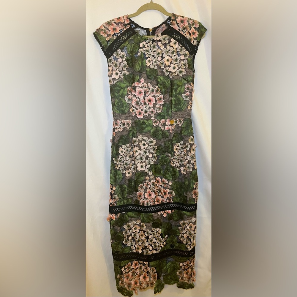 Bronx and Banco Cherry hydrangea dress